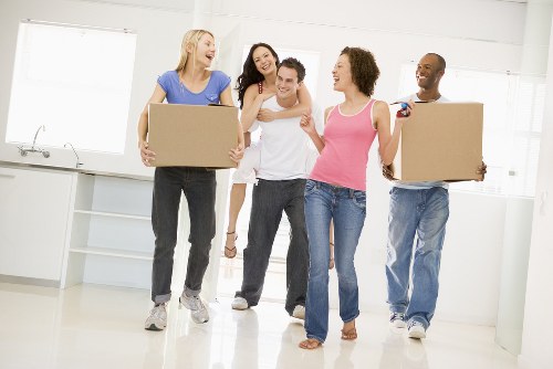 Commercial move team preparing in Brixton
